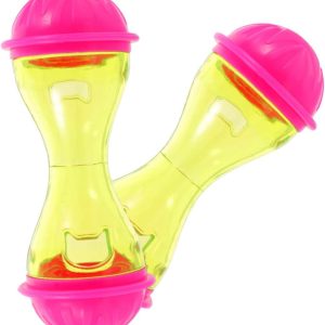 2pcs Bone Shape Treat Dispenser Pet for Cats and Dogs, Interactive Food Dispensing Puzzle Made of Sturdy Abs, Easy to Use Slow Feeder for Mental Stimulation and Fun Play