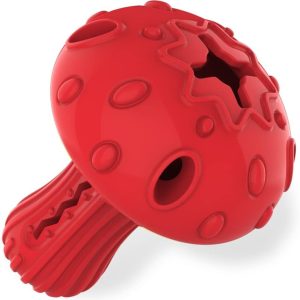 Dog Chew Toy for Large & Medium Dogs, Rubber Treat Dispensing Toy for Aggressive Chewers, Interactive Slow Feeder Tough Puzzle Toys Teeth Cleaning
