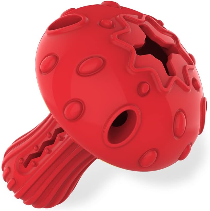 Dog Chew Toy for Large & Medium Dogs, Rubber Treat Dispensing Toy for Aggressive Chewers, Interactive Slow Feeder Tough Puzzle Toys Teeth Cleaning