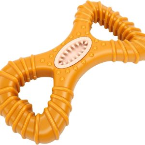 Dog Chew Toy Treat Dispensing Bone for Aggressive Chewers