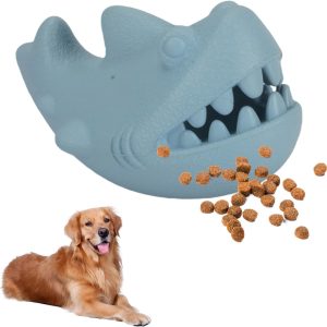 Durable Natural Rubber Dog Chew Toys for Aggressive Chewers, Treat Dispensing Dog Toys, Interactive Enrichment Toy to Keep Dogs Busy, Mental Stimulation, Clean Teeth