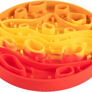 2-in-1 Mars-Themed Silicone Dog Slow Feeder Bowl & Lick Mat