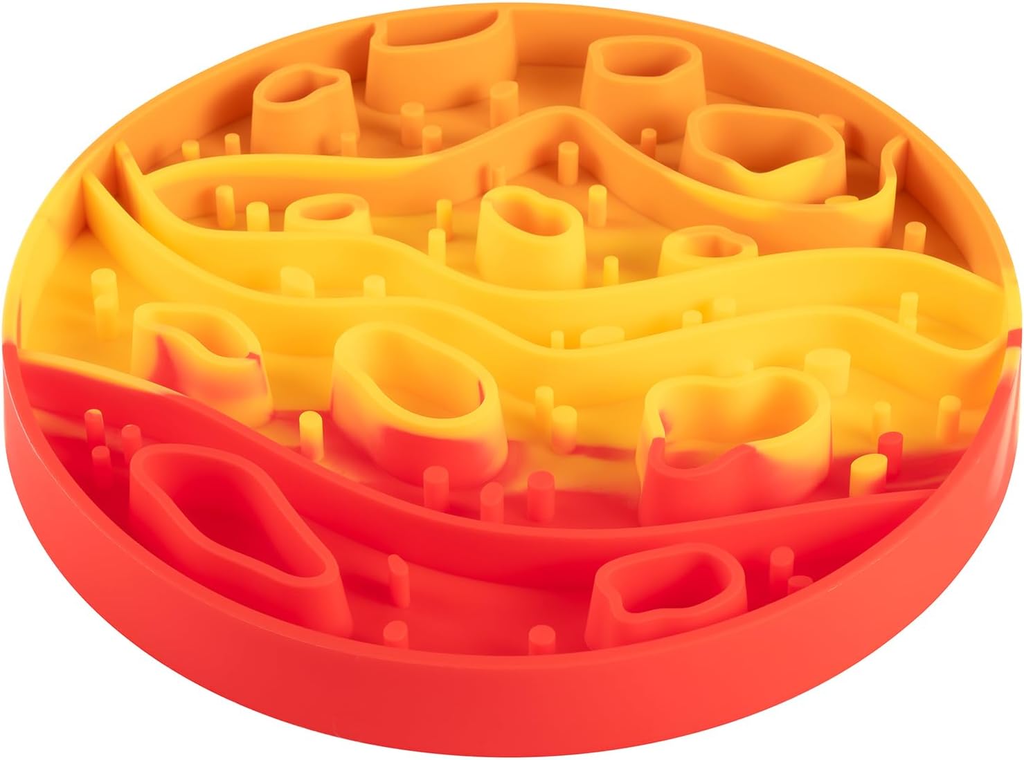 2-in-1 Mars-Themed Silicone Dog Slow Feeder Bowl & Lick Mat