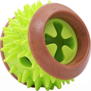 Dog Treat Ball, Treat Dispensing Puzzle Toys for Small & Medium Dogs, Green