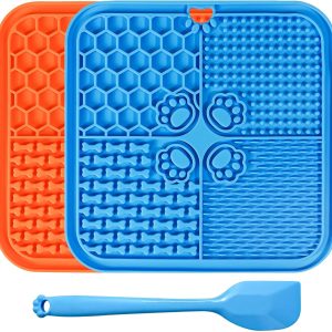 Lick Mat for Dogs, Slow Feeder with Suction Cups for Dog Anxiety Relief