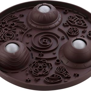 Nonslip Silicone Dog Slow Feeder Lick Mat with Rolling Balls