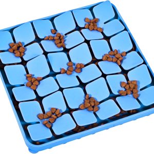Silicone Snuffle Mat for Dogs, Blue, 8 x 8 inches