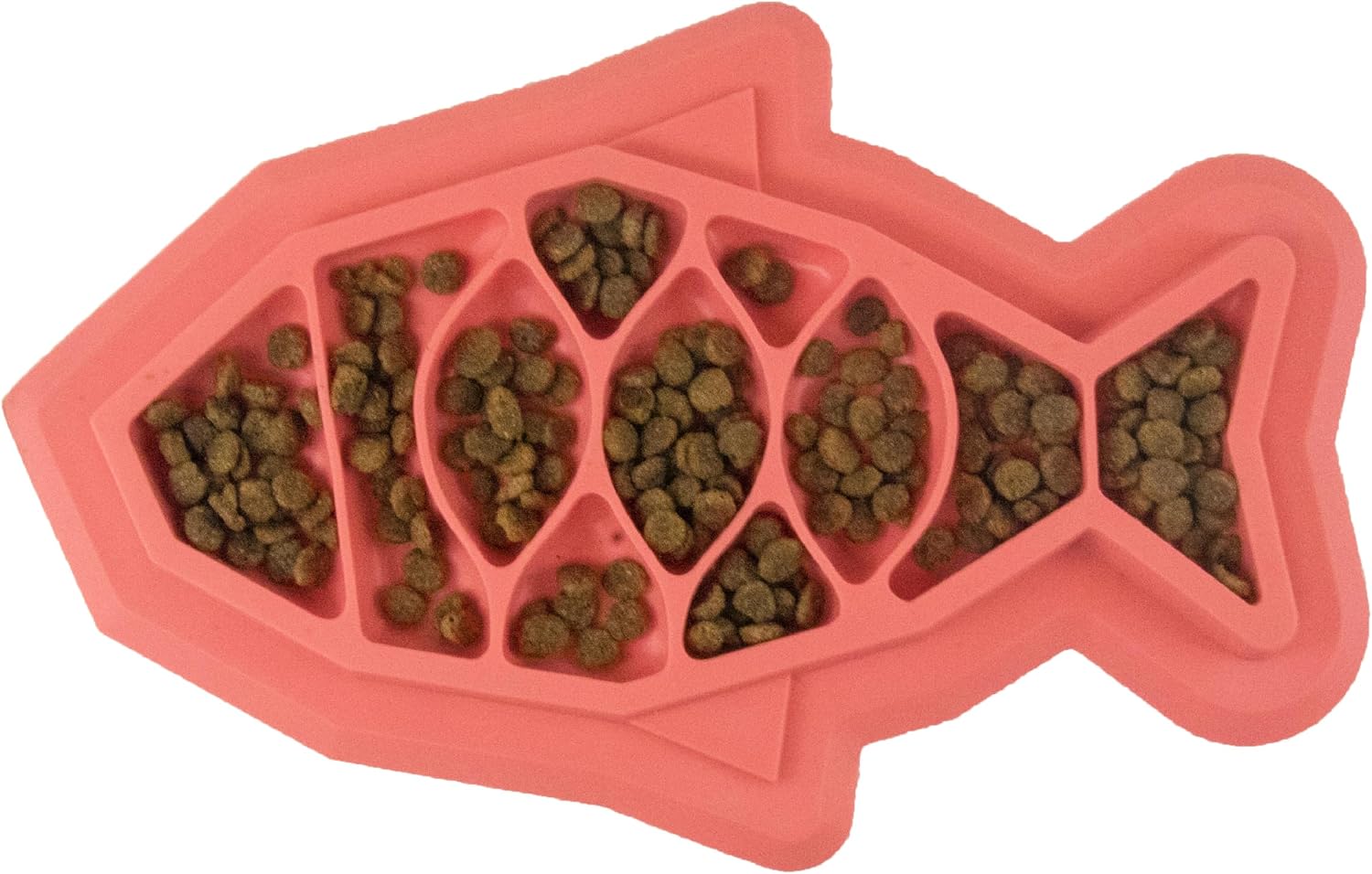 Feed Mat – Non-Slip Slow Feeder Mat for Cats with Catnip, Crinkle Sounds & Engaging Play, ½ Cup Food Capacity, Pink